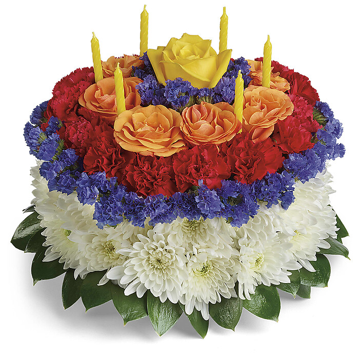 Your Wish Is Granted Birthday Cake Bouquet