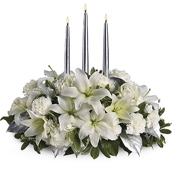 Silver Elegance Centerpiece