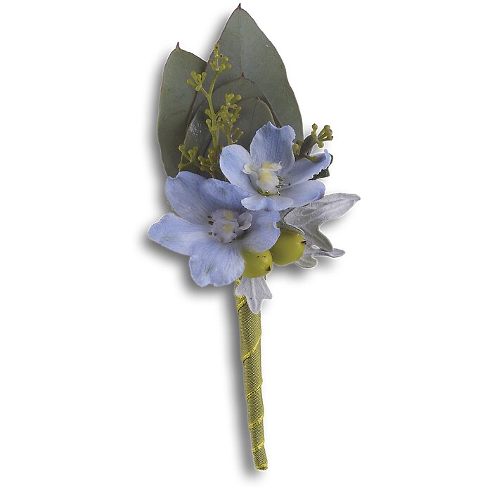 Hero&#039;s Blue Boutonniere Pick-up Only