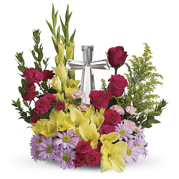 Crystal Cross Bouquet