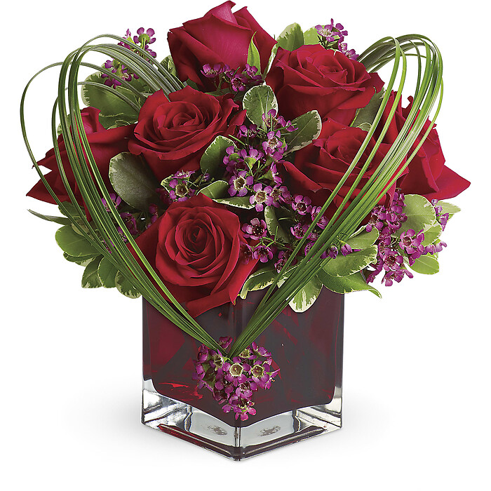 Sweet Thoughts Bouquet with Red Roses