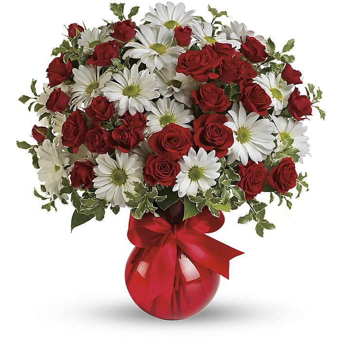 Red, White And You Bouquet