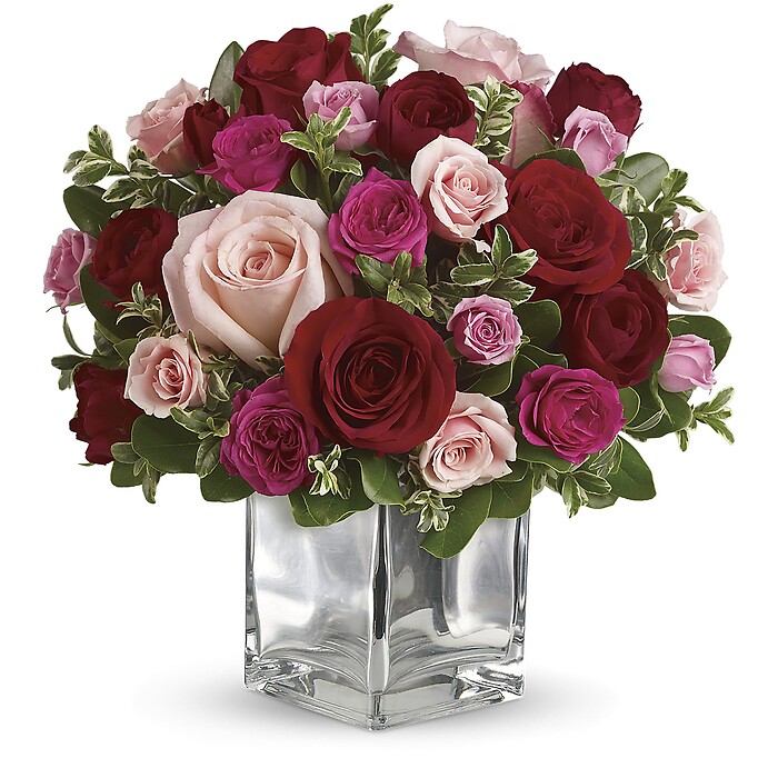 Love Medley Bouquet with Red Roses