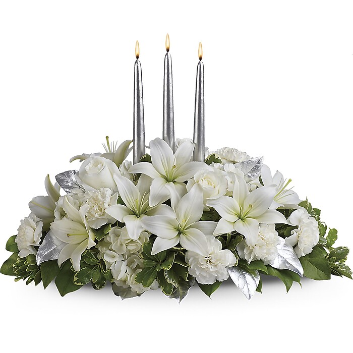 Silver Elegance Centerpiece