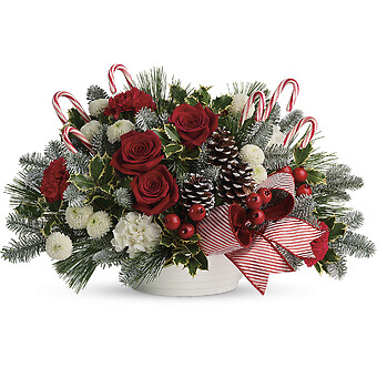 Jolly Candy Cane Bouquet