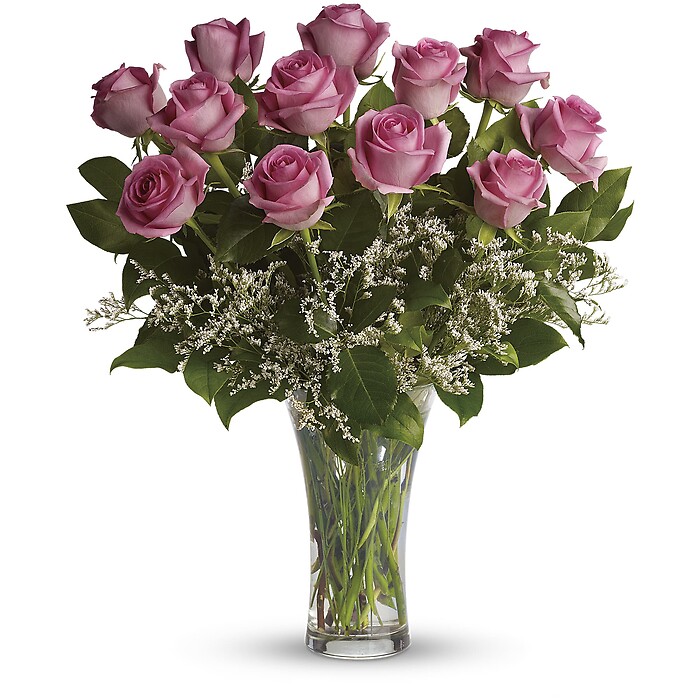 Make Me Blush - Dozen Long Stemmed Pink Roses