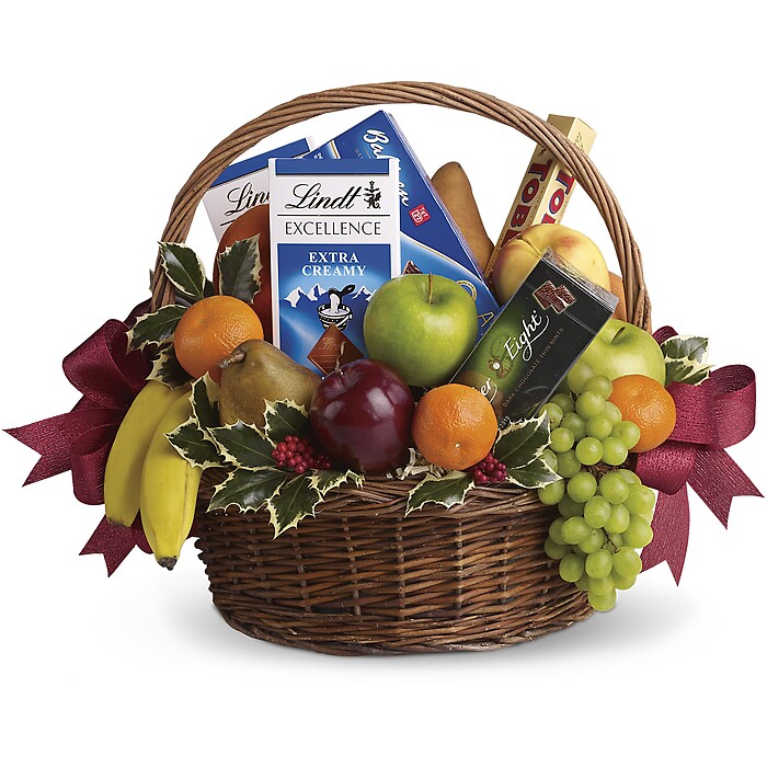 Fruits and Sweets Christmas Basket