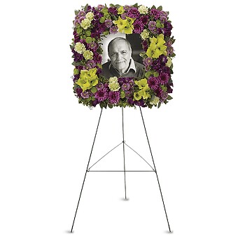 Mosaic of Memories Square Easel Wreath