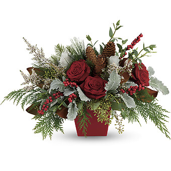 Winter Blooms Centerpiece